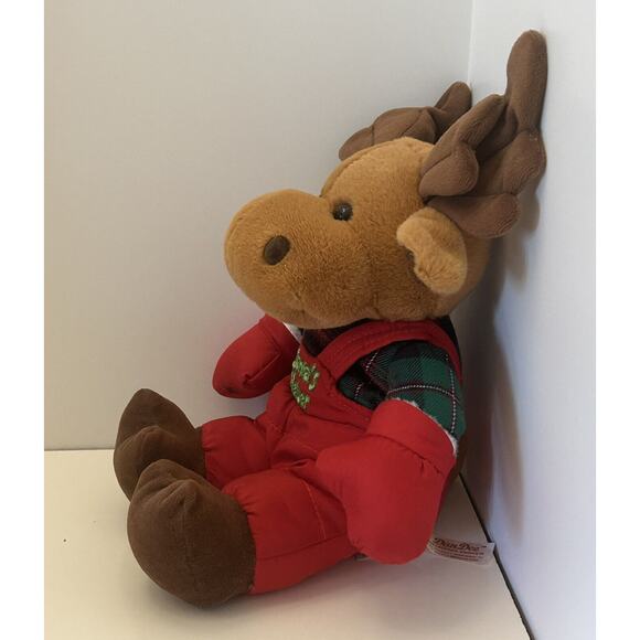 Dan Dee Collector’s Choice Moose Christmas Santa Helper Stuffed Animal Plush Toy - Picture 2 of 9